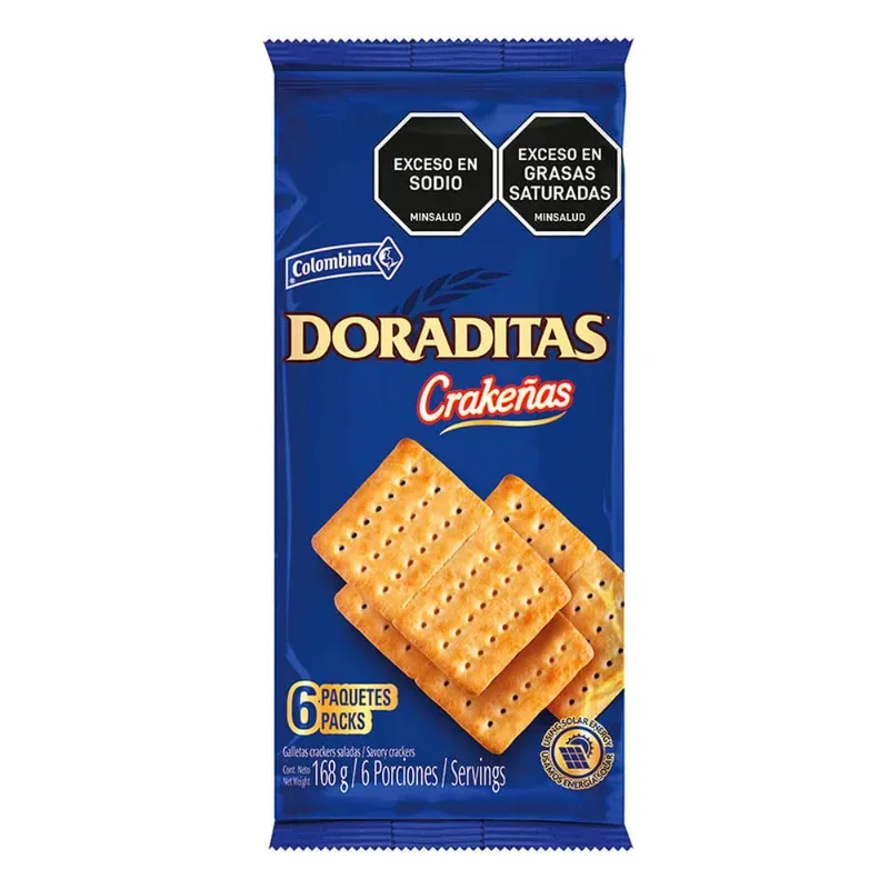 Galletas doraditas Crakeñas (6 paquetes semidulce)