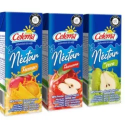 Jugos Néctar de mango  manzana y pera marca Celema blíster de 6x200ml