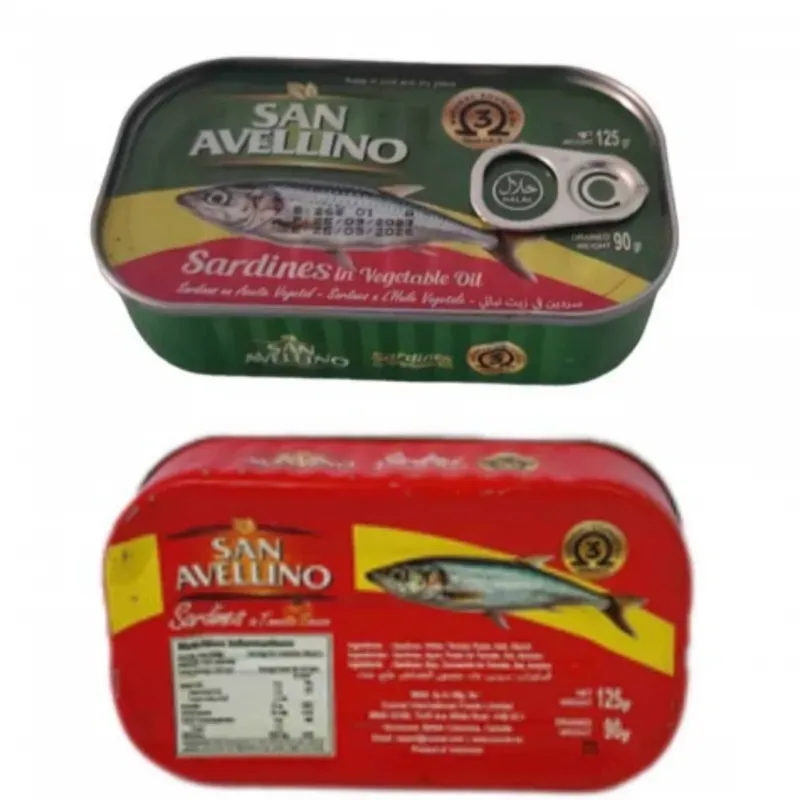 Latas de Sardina Avelino 125g en tomate y aceite 