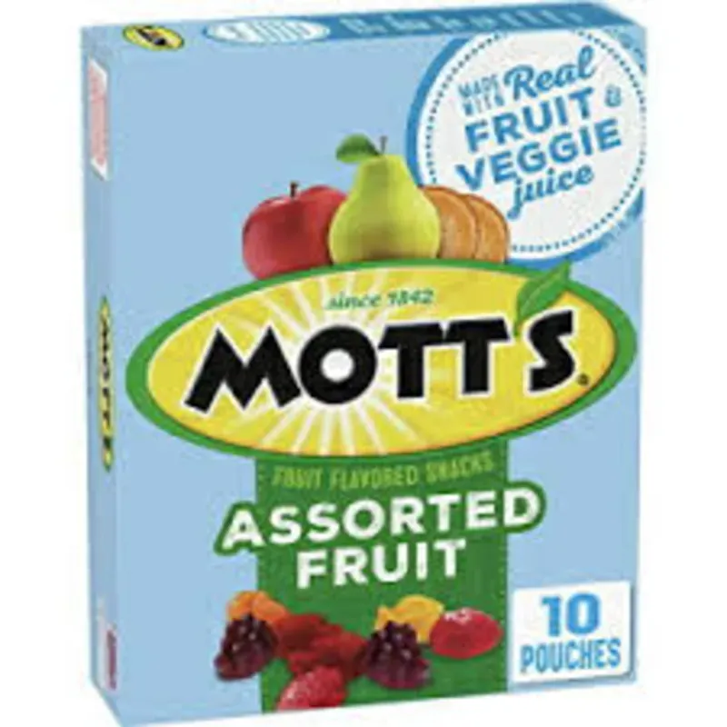 Paquete de gomitas sabores varios de frutas 