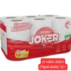 Paquete Papel Sanitario JOKER (11 rollos doble hoja XL)