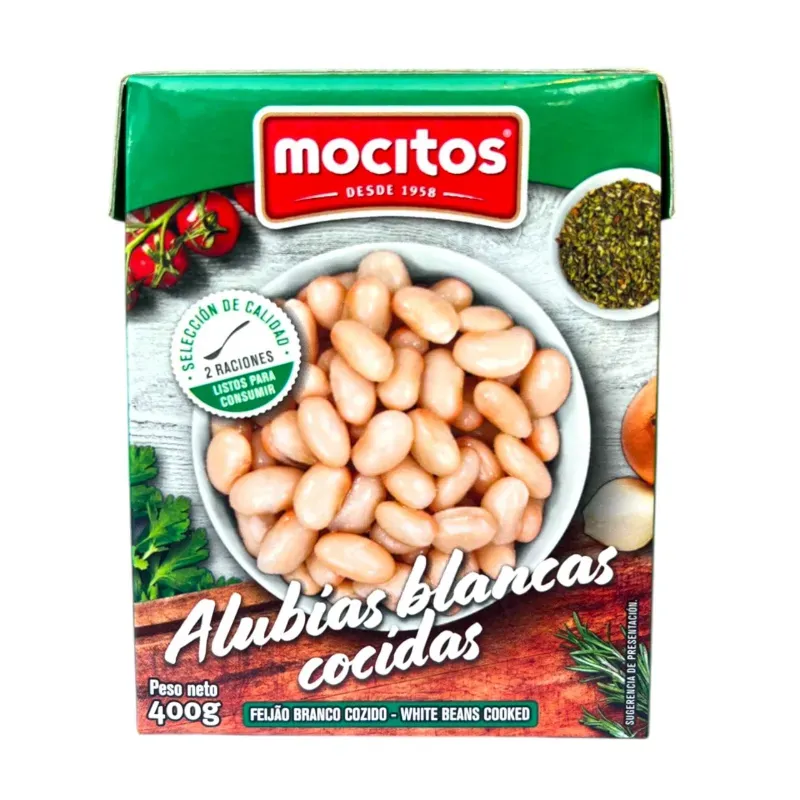 Alubias blancas cocidas 400g