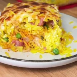 Arroz Imperial El Plato de un Rey (jamón aceitunas pollo)ver descripción
