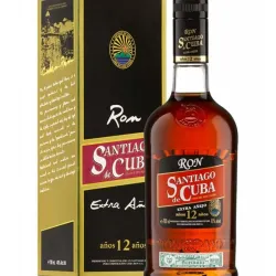 Botella de 1lt RON SANTIAGO  RESERVAR 12 AÑOS 