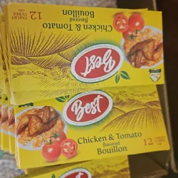 Caja de caldos de pollo con tómate(12 paquetes)