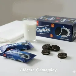 Caja de galletas chocolate negro CROOKIES (12 paquetes)