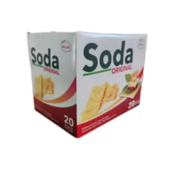 Caja de galletas Soda original 600g (contiene 20 paquetes)