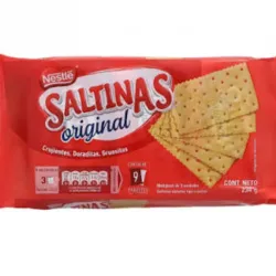 Paquete de galletas  Saltinas original (contiene 9 paquetes)