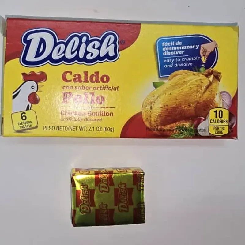 Caldo de pollo DELISH(6cubos)