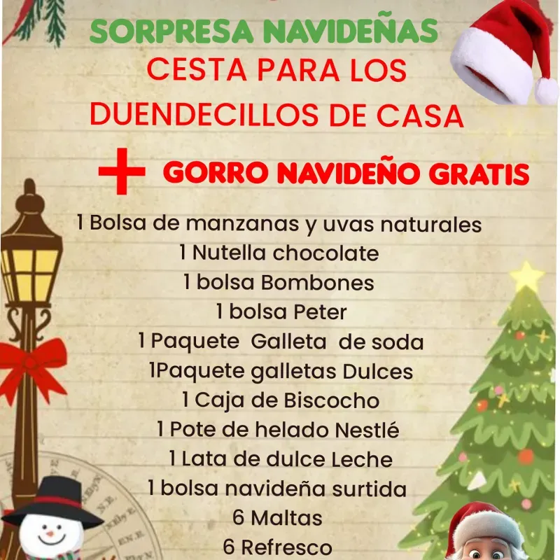 CESTA PARA LOS DUENDECILLOS DE CASA 