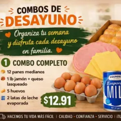 Combo Desayuno para la semana  #1 (ver descripción)