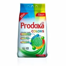 Detergente polvo 1 kg Marca Prodoxa con blanqueador multiusos