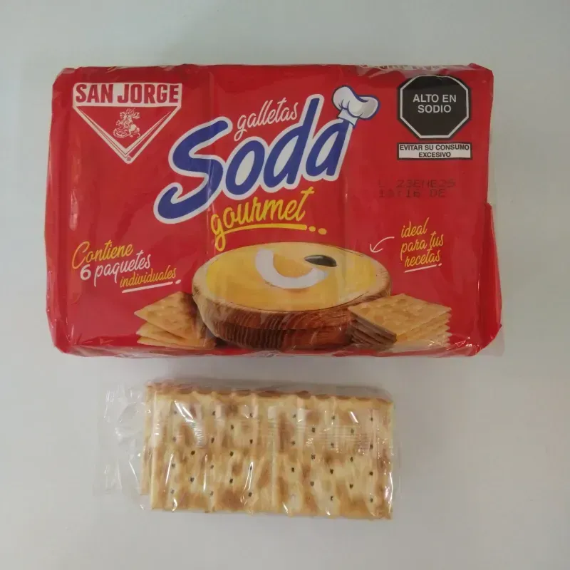 Galleta de soda gourmet San Jorge *contiene 6 paquetes)