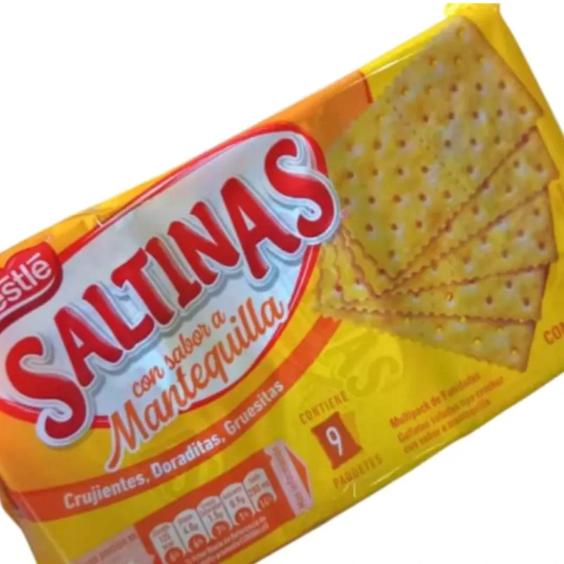 Galletas Saltinas de mantequilla (Contiene 9 paquetes)