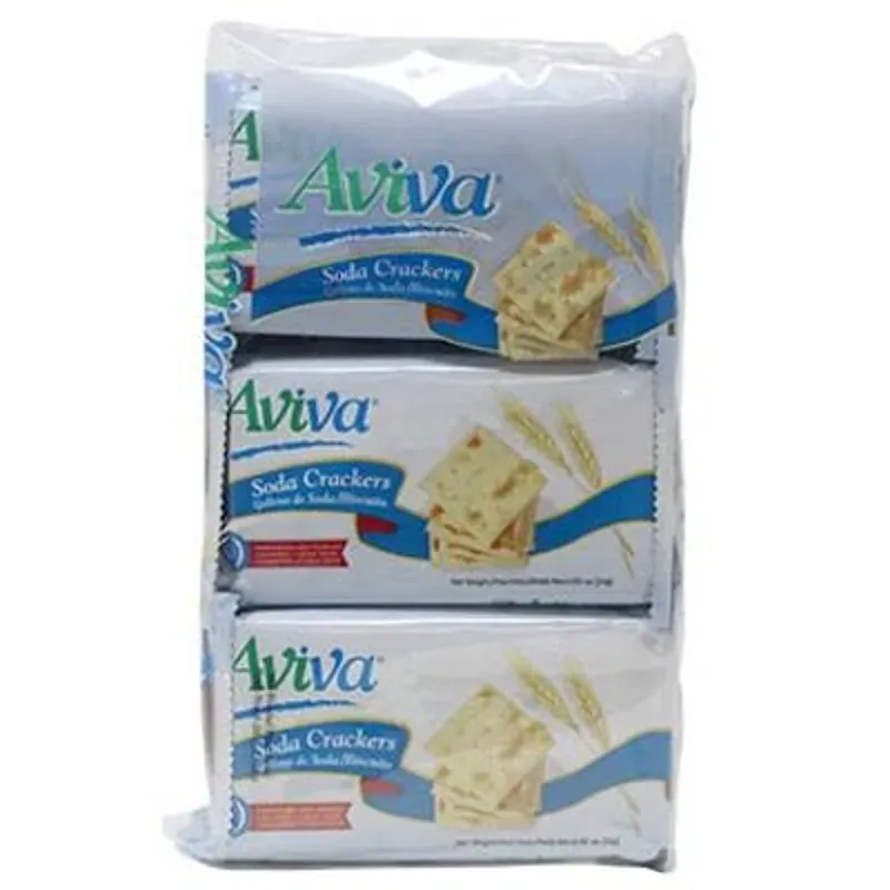 Galletas soda AVIVA contiene 9 paquetes 