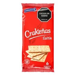 Galletas Soda saltin (contiene 6 paquetes)