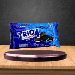 Galletas  TRIO4  Chocolate (contiene 12 paquetes)relleno vainilla
