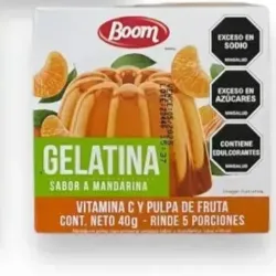 Gelatina BOM  naranja  40g (rinde 5 porciones)
