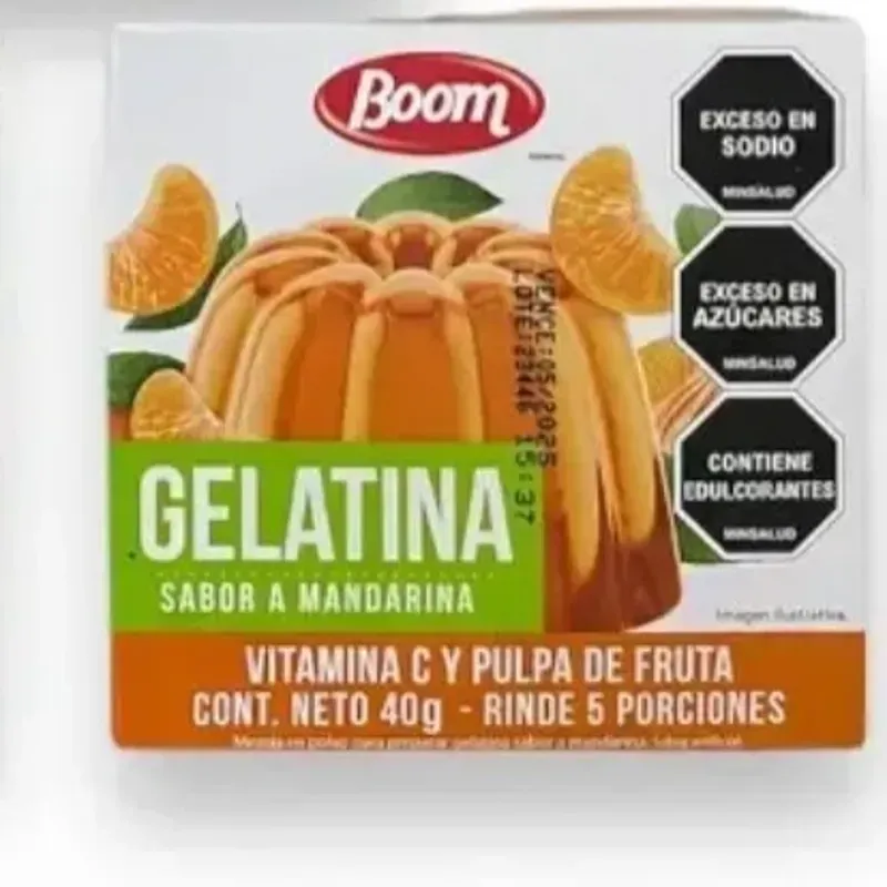 Gelatina BOM  naranja  40g (rinde 5 porciones)