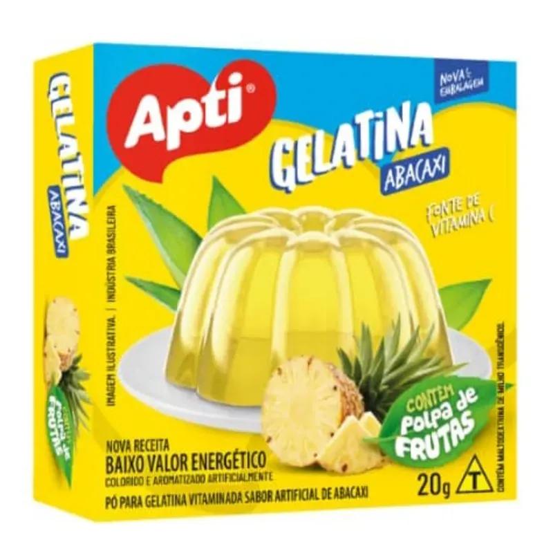 Gelatina de piña 20g rinde marca APTI 
