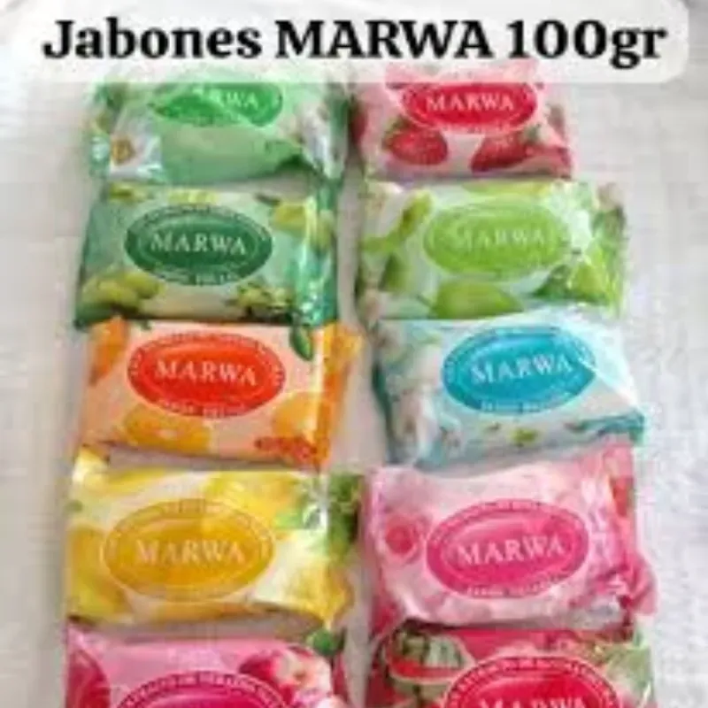 Jabón de baño marwa 100g ( variadosaromas frutales))
