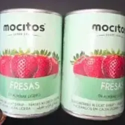Lata de fresas en almíbar 420g MOCITOS