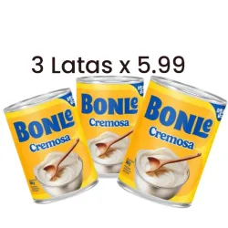 Blister de 3 latas de leche evaporada 390g 