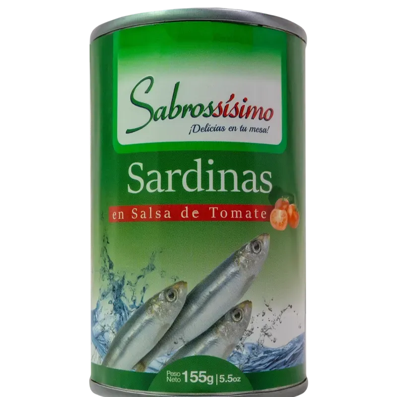 Lata de sardinas en tomate 125g sabrosisimo 