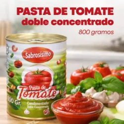 Lata Pasta de Tómate 800g Sabrosisimo doble concentrado