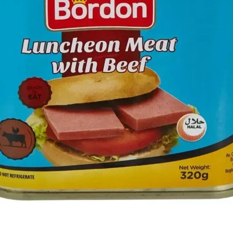 Luncheon meat with beff
