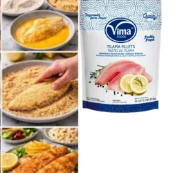 Paquete con Filete de Tilapia VIMA 1lb/454g (vwr descripción)