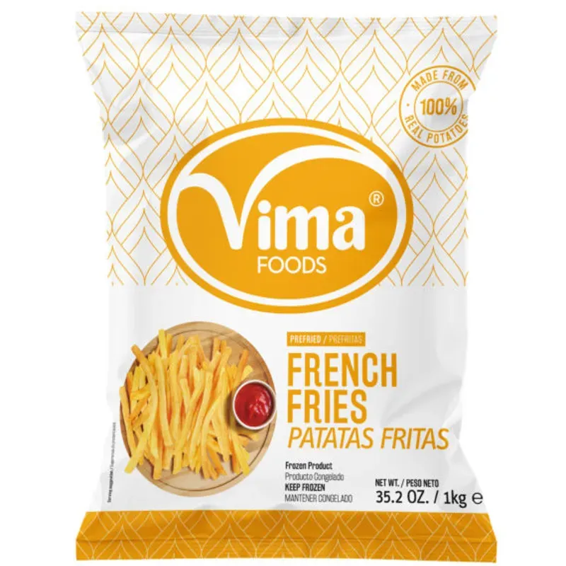 Paquete de Papasprefrita 1kg Marca VIMA