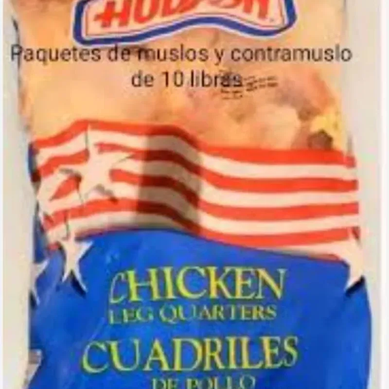 Paquete de pollo  10 lb muslos y contramuslo 