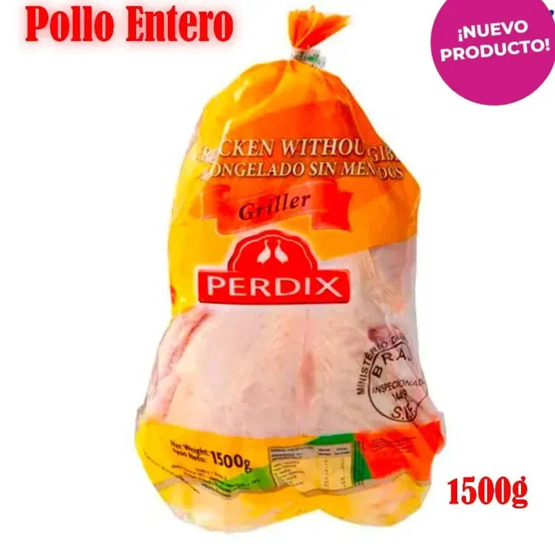 Paquete pollo Entero 1500g (3.30lbs) PERDIX 