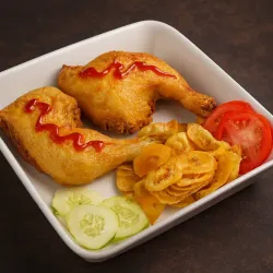 Pollo Frito muslos y cotramuslo crujiente (600g a 700g) 