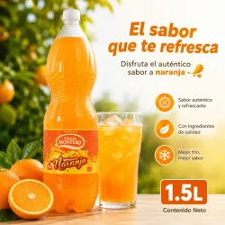 Pomo de Refresco 1.5 lb sabor Naranja (ver descripción)