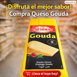 Queso Gouda  cremosidad y delicioso sabor  lb (ver descripción)