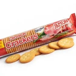 Galletas sanck crackers con sabor a jamón 