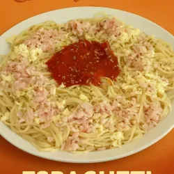 Spaghetti con jamón y queso  El Delicioso