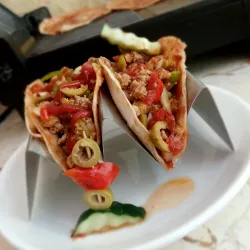 Taco de carne🌮 (Tortilla  mexicana original)