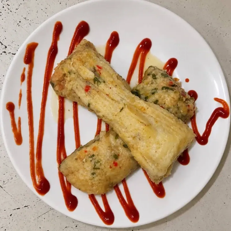 Tamales Sabor Cubano con tocineta racion de 2 unidades