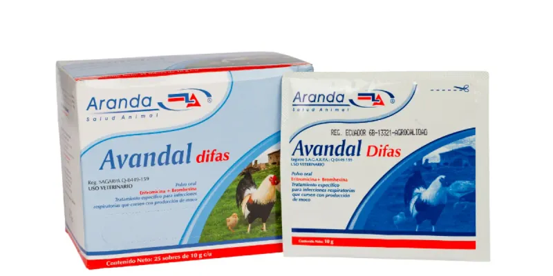 AVANDAL DIFAS SOBRES DE 10 G