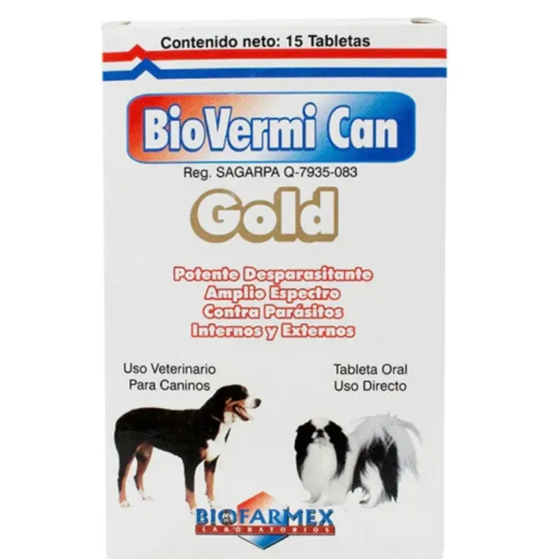 Biovermican 15 tabletas
