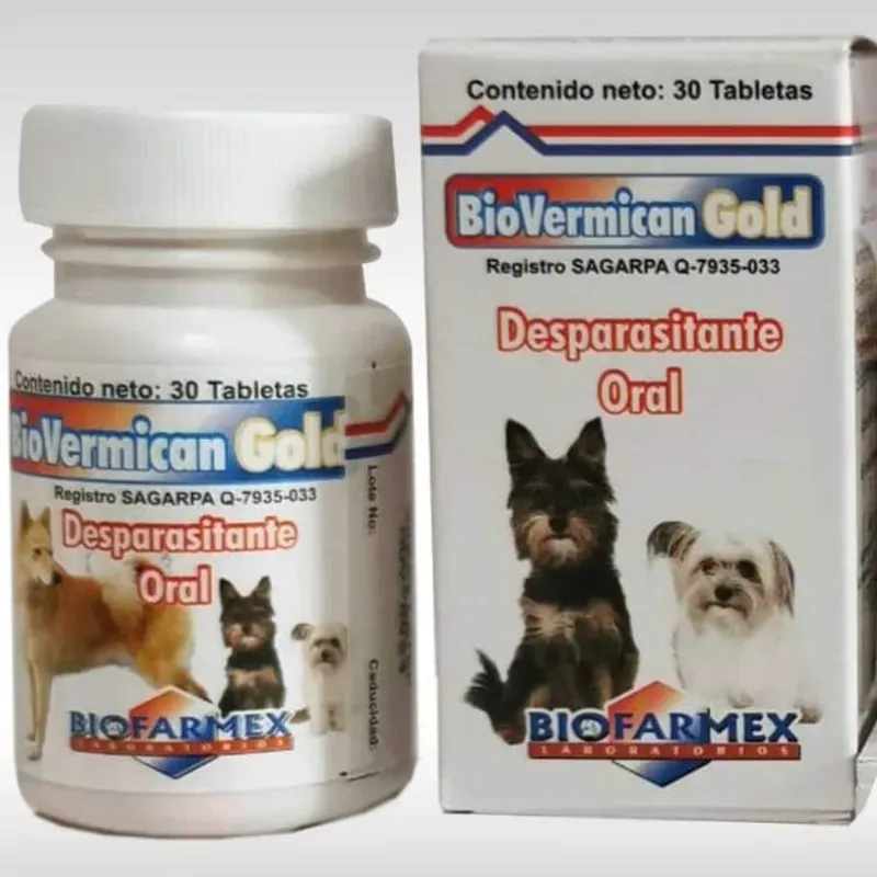 Tabletas de Biovermican Gold