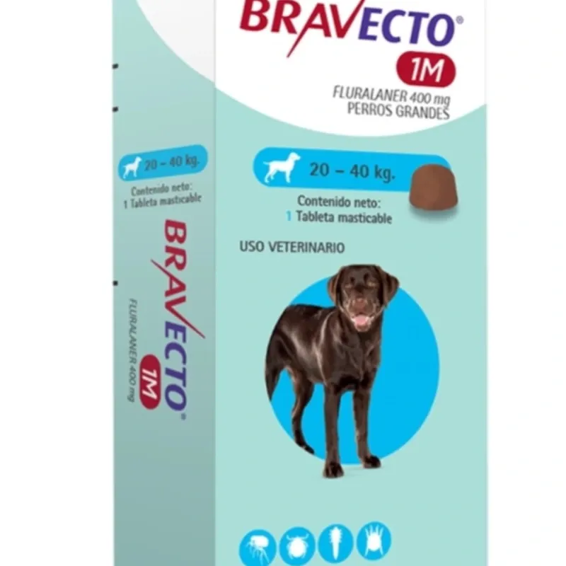 Bravecto 400 mg de 20 a 40 kilos