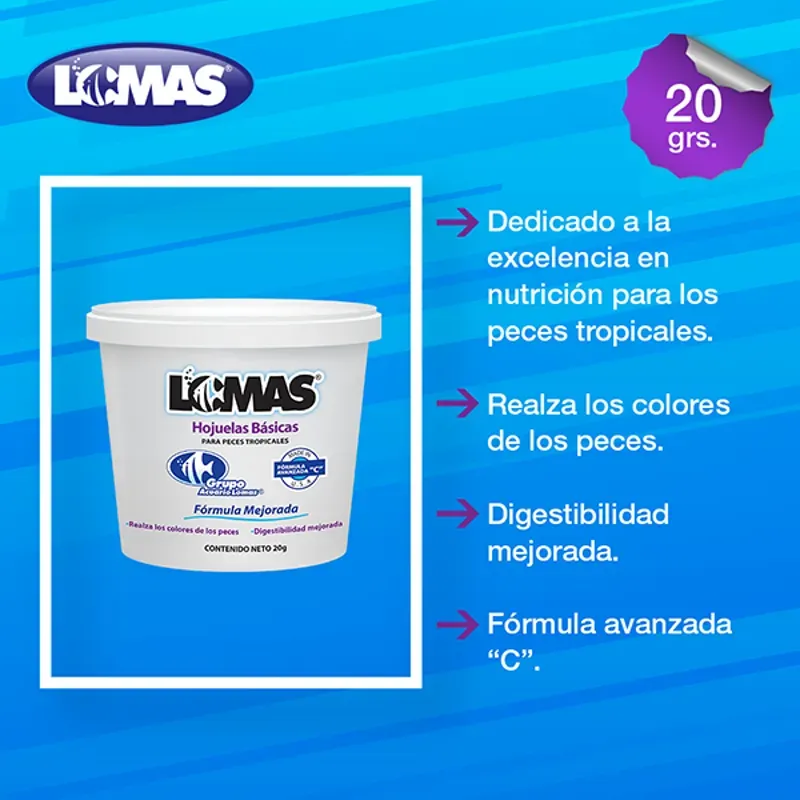 Hojuelas basicas para peses 