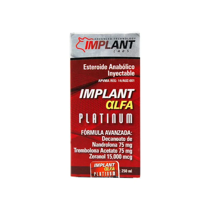 Implant Alpha Esteroide Anabólico 250 ml