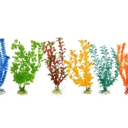 Plantas decorativas para acuario, varios diseños y colores.