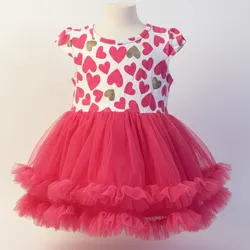 Vestido corazón rosado