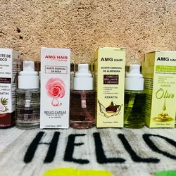 Silicona con aceites esenciales para el cabello 